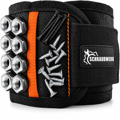 Schraubwerk Magnetarmband mit Muttern und Schrauben